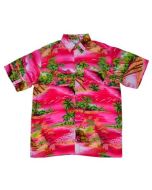 Retro Hawaiian shirt with waterfall.  These cool and comfortable Hawaiian shirts are great for holidays and as festival outfits.  Sizes Small to $XL .Pretty little thing.