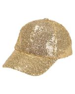 Gold Sequin Festival Baseball Cap