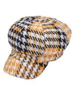 Ivy Cap Yellow Houdstooth