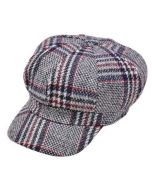 Grey tweed ivy cap