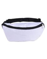 White large bumbag with adjustable strap and concealed back pocket.  These large white bumbags make great festival wear for your funky festival outfit.  Pretty little thing.