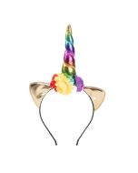 Rainbow unicorn horn headband.  These unicorn head bands make great festival wear accessories to compliment your funky festival outfit.  Pretty little thing.