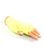 Neon yellow gloves