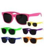 Wayfarer sunglasses with neon frame.  These neon wayfarer sunglasses are a great festival wear accessory to your funky festival outfit. Pretty little thing.