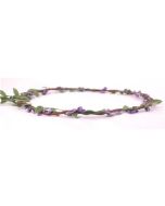 Purple berry head garland