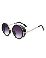 Round steampunk sunglasses with dark lenses.  These round steampunk glasses make a great festival wear accessory to compliment your funky festival outfit. Pretty little thing.