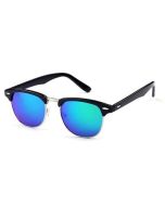 Black Clubmaster style sunglasses with blue lens.  These clubmaster style sunglasses make a great festival wear accessory t your funky festival outfit. Pretty little thing.