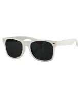 White wayfarer sunglasses.  These white wayfarer sunglasses make a great festival wear accessory to your funky festival outfit.  Pretty little thing.