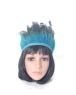 Turquoise feather headdress.  These feather headbands make great festival wear to your festival outfit.  Pretty little thing.