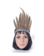 Brown feather headdress.  These brown feather headdresses make a great festival wear accessory to your festival outfit.   Pretty little thing.