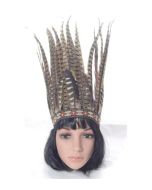 Feather headdress large brown