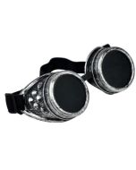 Antiques silver steampunk goggles.  These steampunk goggles make great festival wear accessories to your funky festival outfit.  Pretty little thing.