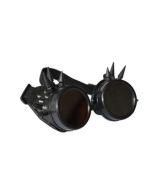 Black spiky steampunk goggles.  The steampunk goggles make great festival wear accessories to your funky festival outfit.  Pretty little thing.