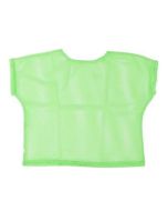 80's green mesh top 80's fancy dress outfit.  This oversized green net 80's top makes great 80's fancy dress outfits or festival wear for your funk 80's festival outfit. 