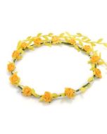 Flower garland yellow w yellow trail