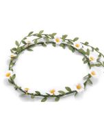 Small daisy flower garland flower crown.  A floral headdress at a wedding or as a festival wear accessory to your festival outfit  Pretty little thing.