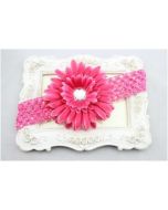 Fuschia Flower Headband Extra Small