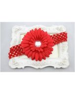 Red Flower Headband Extra Small