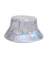 Silver Shiny Holographic Bucket Hat