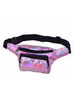 Shiny Holographic Pink Bum Bag