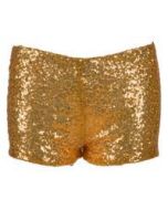 Short Gold Sequin Hot Pants Shorts