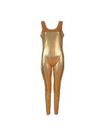 Metallic gold catsuit, jumpsuit, dance suit.  This shiny holographic gold catsuit or jumpsuit makes great festival wear for your funky festival outfit.   Pretty little thing.