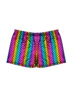 Men's Shiny Rainbow Hot Pants Shorts