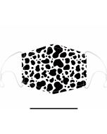 3layer cotton face mask cow print