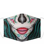 3 Layer Cotton Face Mask Scary Stitch Design