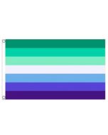 MLM Men Loving Men Gay Pride LGBTQ+ Festival Flag.  3ft x 5ftt Gay Pride flag.  Also available transgender pride flag, MLM pride flag, bisexual pride flag, non binary and more