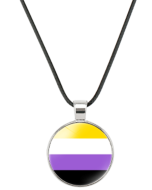 Non Binary Pride Necklace LGBTQ+ Necklaces and Accessories