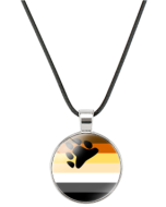 Bear Pride Gay Pride Necklace LGBTQ+ Accessories.