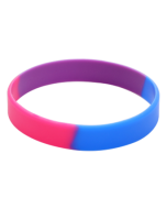 Bisexual Gay Pride Silicone Wristband LGBTQ+ Accessories.