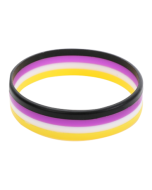 Non Binary Pride Silicone Wristbands LGBTQ+ Accessories