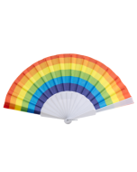 Rainbow Gay Pride Hand Held Fan LGBTQ+ Festival Fan