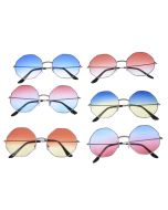 Octagonal sunglasses with two tone lenses.  These Octagonal sunglasses make a great festival wear accessory to your funky festival outfit.  Pretty little thing.