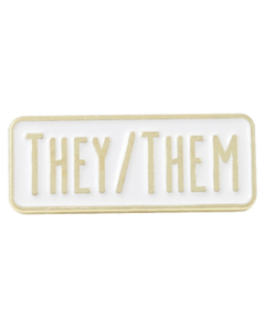 They / Them Pronoun Badge LGBTQ+ Badges and Acessories