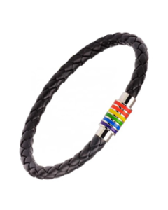 Gay Pride Magnetic Bracelet With Rainbow Clasp LGBTQ+