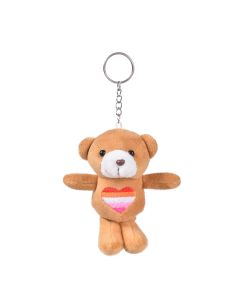 Lesbian Pride Teddy Bear Keyring LGBTQ+ Accessories.