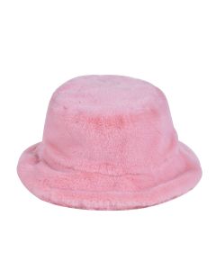 Warm fluffy bucket hat in pink.  These bucket hats are very fashionable and can be used all year round.  Great festival wear for your festival outfit.  Pretty little thing.