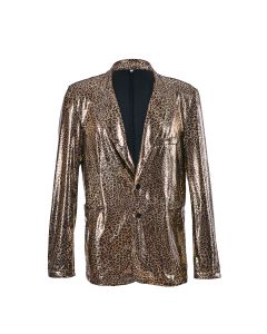 Shiny holographic leopard print blazer jacket.  These shiny animal print blazers are great festival wear for your funky festival outfit. Pretty little thing.