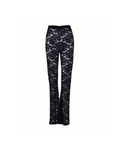 Funky 70's black lace flares. These black lace flared trousers make great festival wear for your funky festival outfit.  Pretty little thing. Bell bottoms 70s festival trousers.