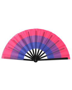 Bisexual Pride Extra Large 33cm Cracking Fan LGBTQ+ Fan