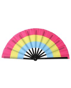 Pansexual Pride Extra LArge 33cm Cracking Fan LGBTQ+ Fan