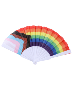 Progressive Pride Hand Held Fan LGBTQ+ Fans and Accessories