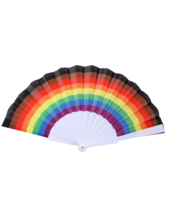 New 8 Colour Gay Pride Hand Held Fan LGBTQ+ Fan