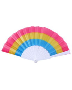 Pansexual Pride Hand Held Fan LGBTQ+ Festival Fans