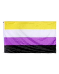 Non Binary Pride Gay Pride Festival Flag 3ft x 5ft LGBTQ+ Flag