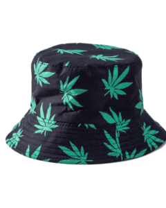 Extra Small Size Ganja Leaf Print Sun Hat