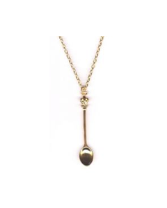 Gold Spoon Necklace Tiny Spoon On Neck Chain